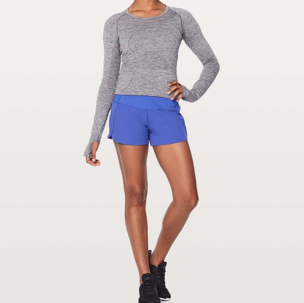 Lululemon Run Times Short II 4" Blazer Blue - Picture 3 of 16